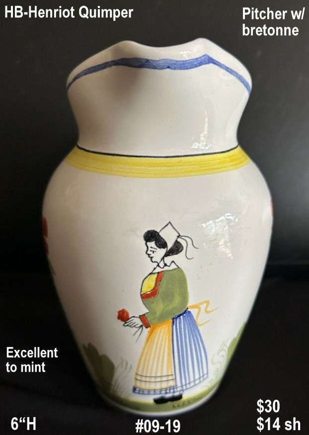 #09-19 HBH-Quimper Pitcher