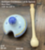 #30-69 Quimper Condiment Lid & Spoon