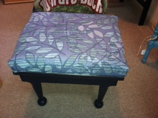 Primitive black stool