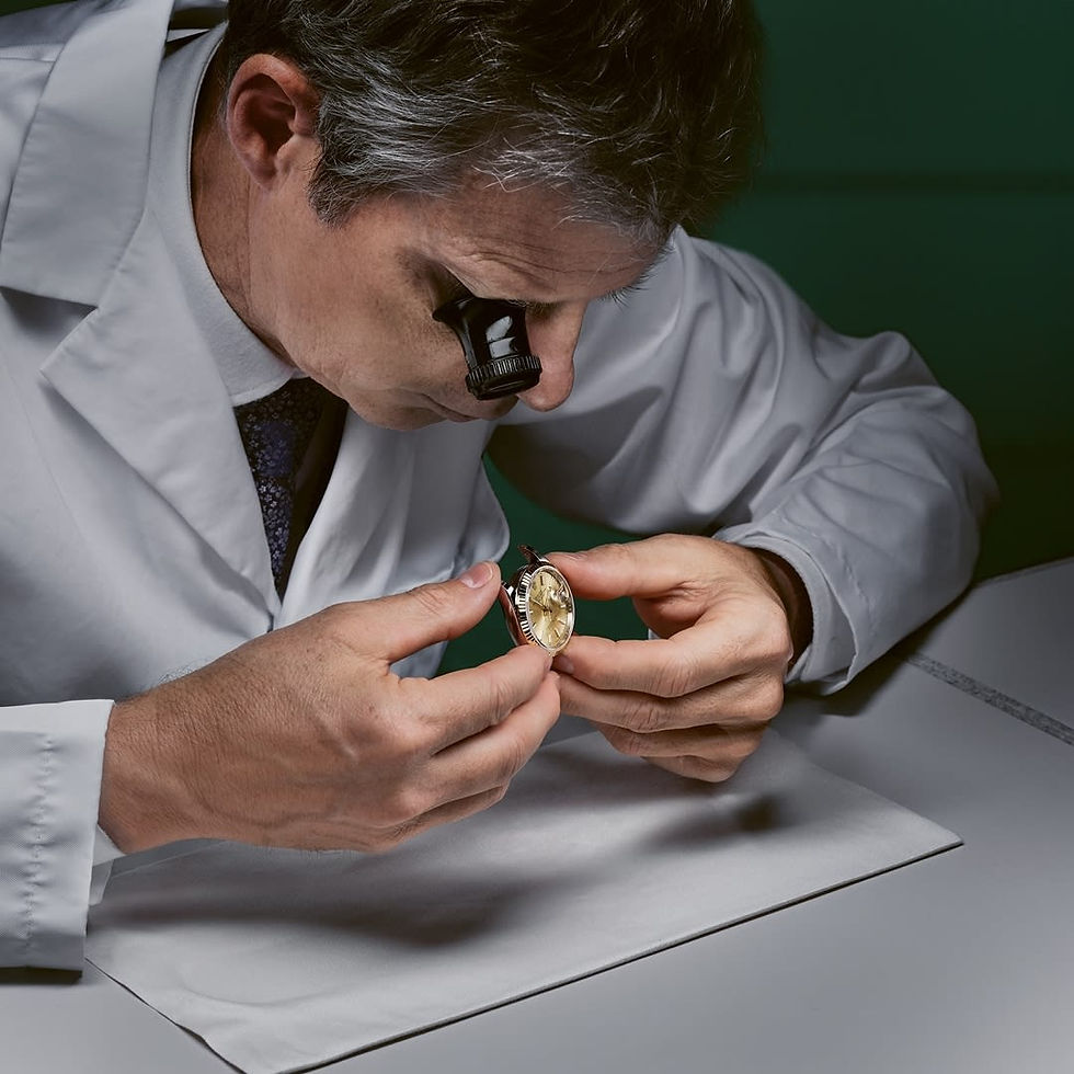 Verificação do número de série de uma caixa Rolex