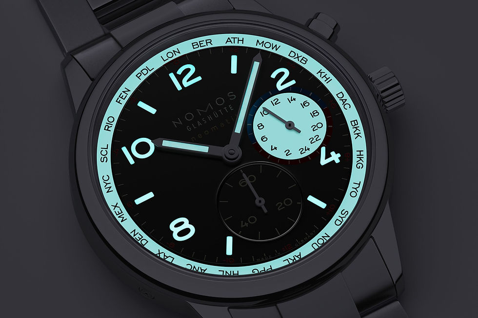 Nomos Club Sport neomatik Worldtimer dark