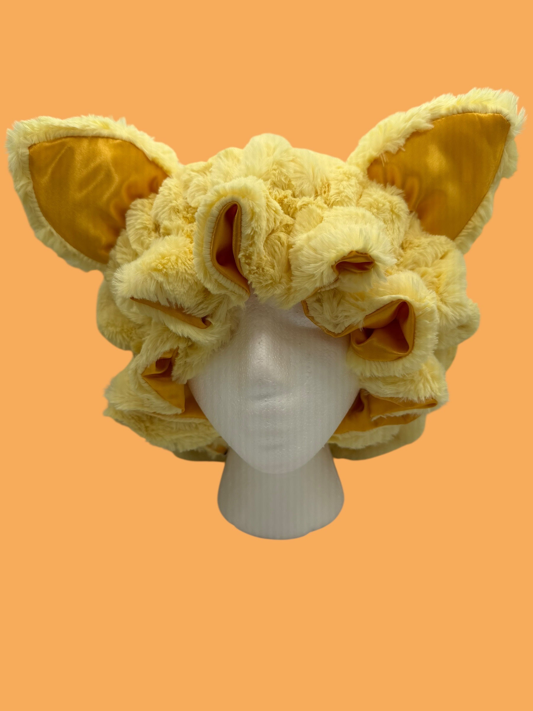 Yellow Cat Faux Luxe Fur Bonnet