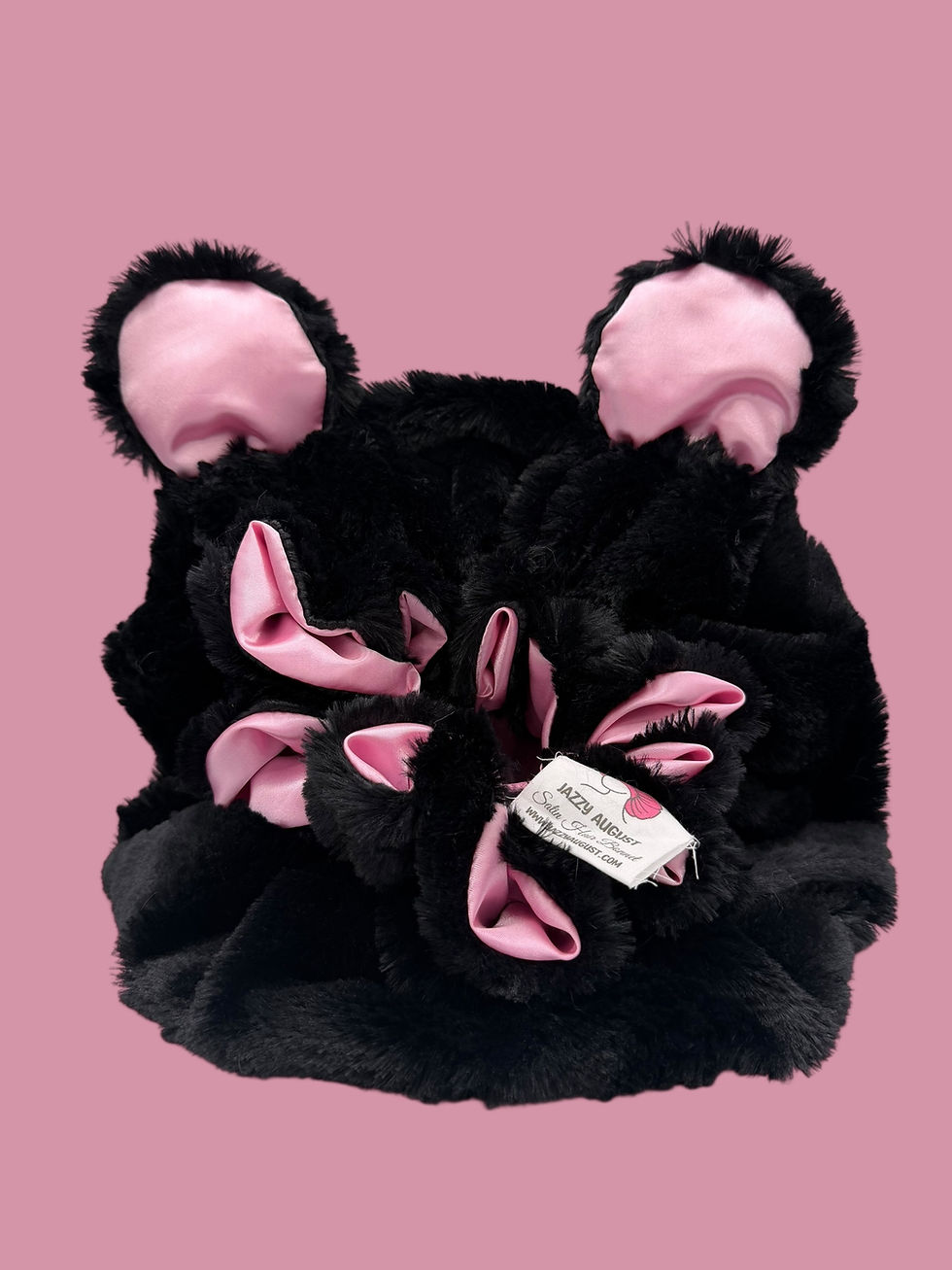 Thumbnail: Black Bear Faux Luxe Fur Bonnet