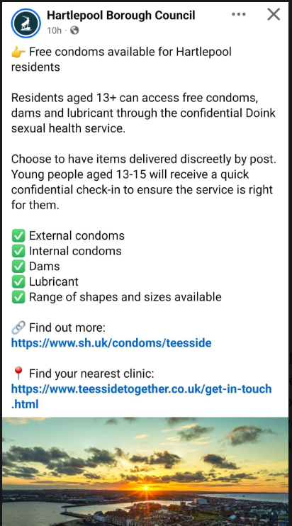 Deleted Council Post Promoting Free Condoms to 13-Year-Olds Raises Concerns