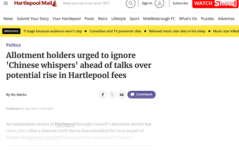 There were no prizes for guessing who wrote the article branding the potential rent increases as 'Chinese whispers'...