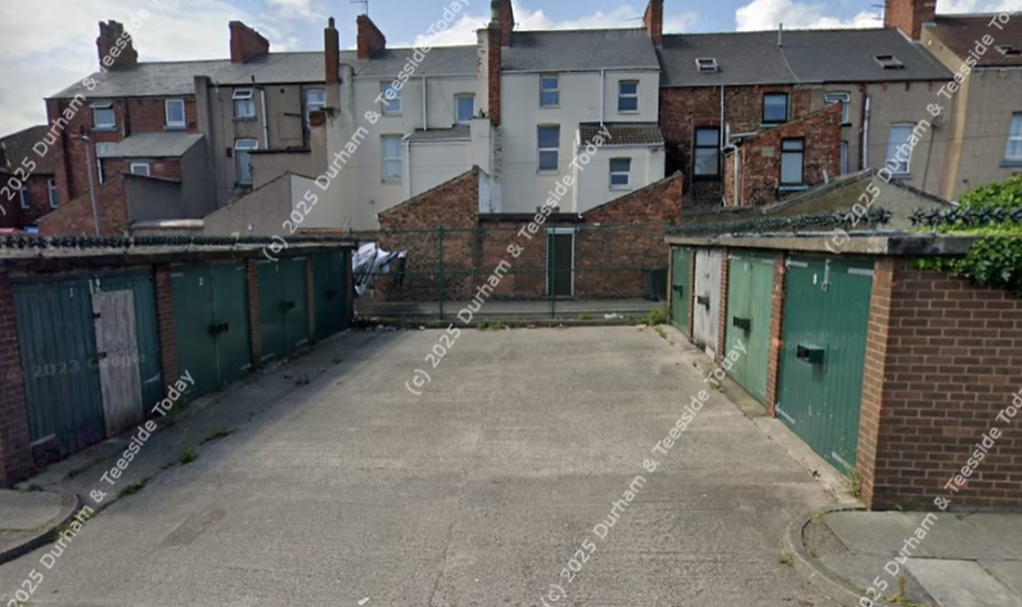 The Garages in Northumberland Walk Hartlepool which are now set to be demolished !