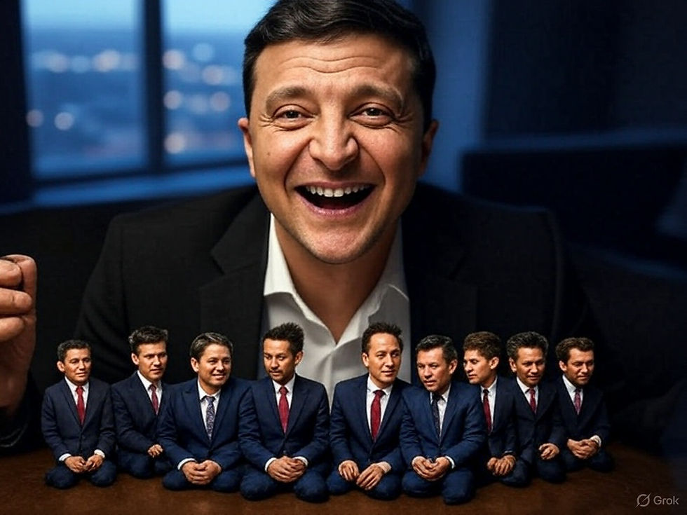 Chief 'grifter' Volodymyr Zelenskyy has siphoned billions from world leaders to fund his war against Russia...