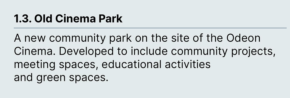 The HDC had documented plans for the re-development of the former Odeon Cinema to create a Community Park, with the latest plans throwing that up into the air .