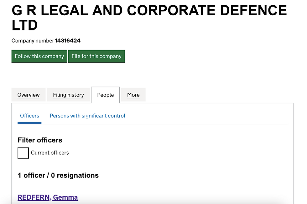 The business registered at Companies House has already been warned it faced being struck off the register 