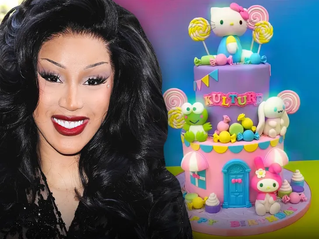 Cardi B Kulture birthday cake