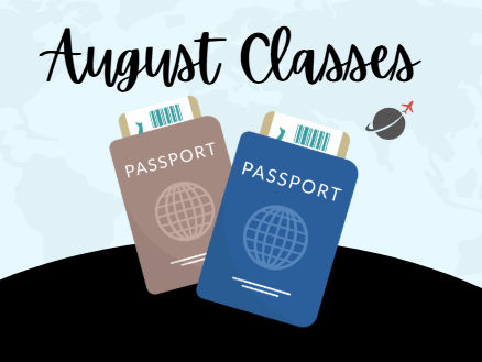 Pre- 1st Grade August - Summer Classes