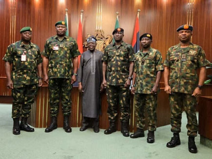 Diaspora News Today : Tinubu Meets New Service Chiefs, Tasks Them On National Security Reforms