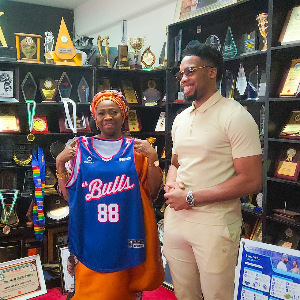 Abike Dabiri-Erewa Hosts Record-Breaking Nigerian Basketball Star Michael Anosike, Hails Diaspora Excellence