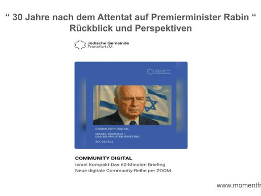 Where Were You on November 4, 1995? 30 Years after the Assassination of Yitzhak Rabin (ז״ל)
