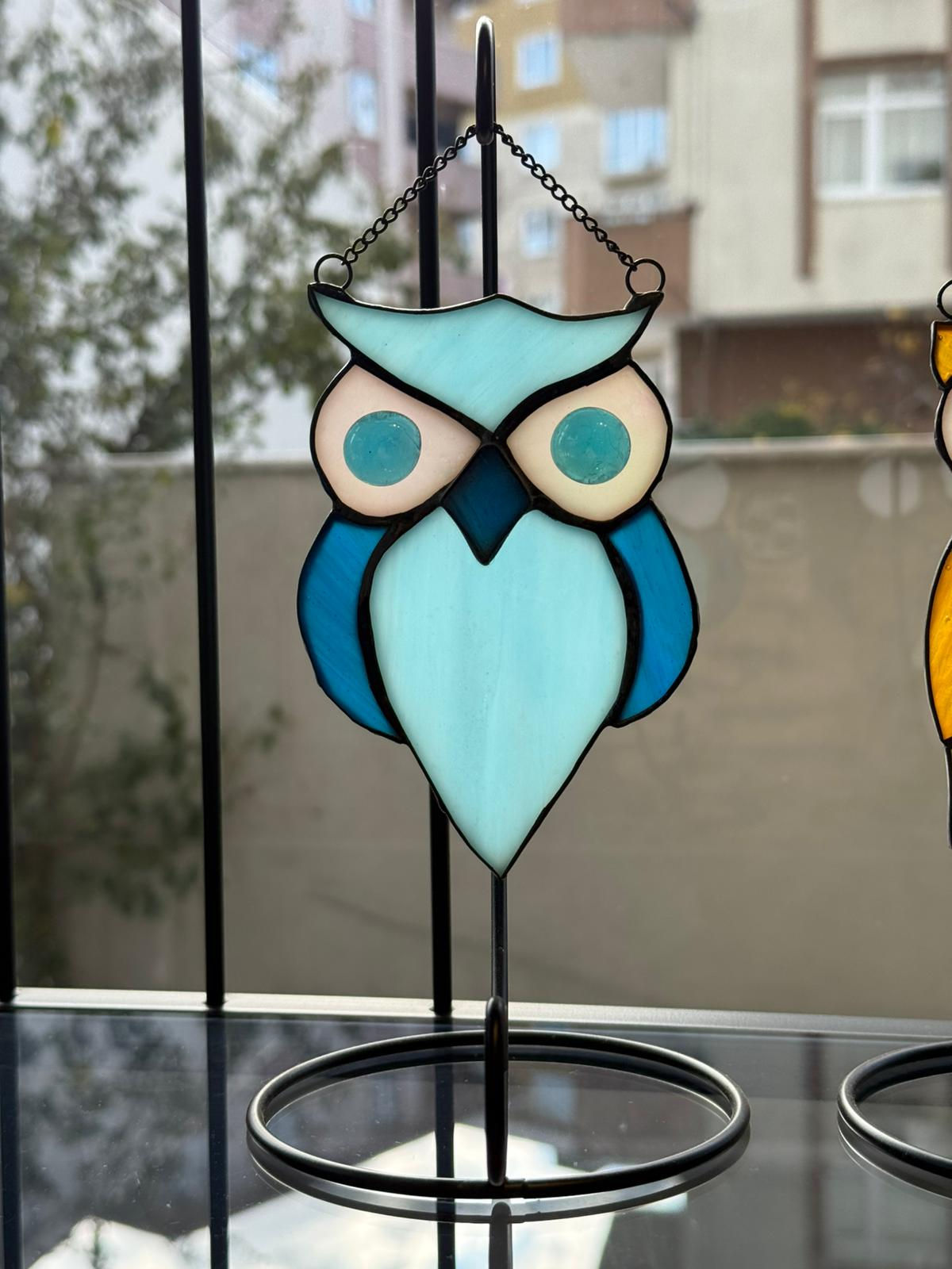 Mavi ve tonları Baykuş