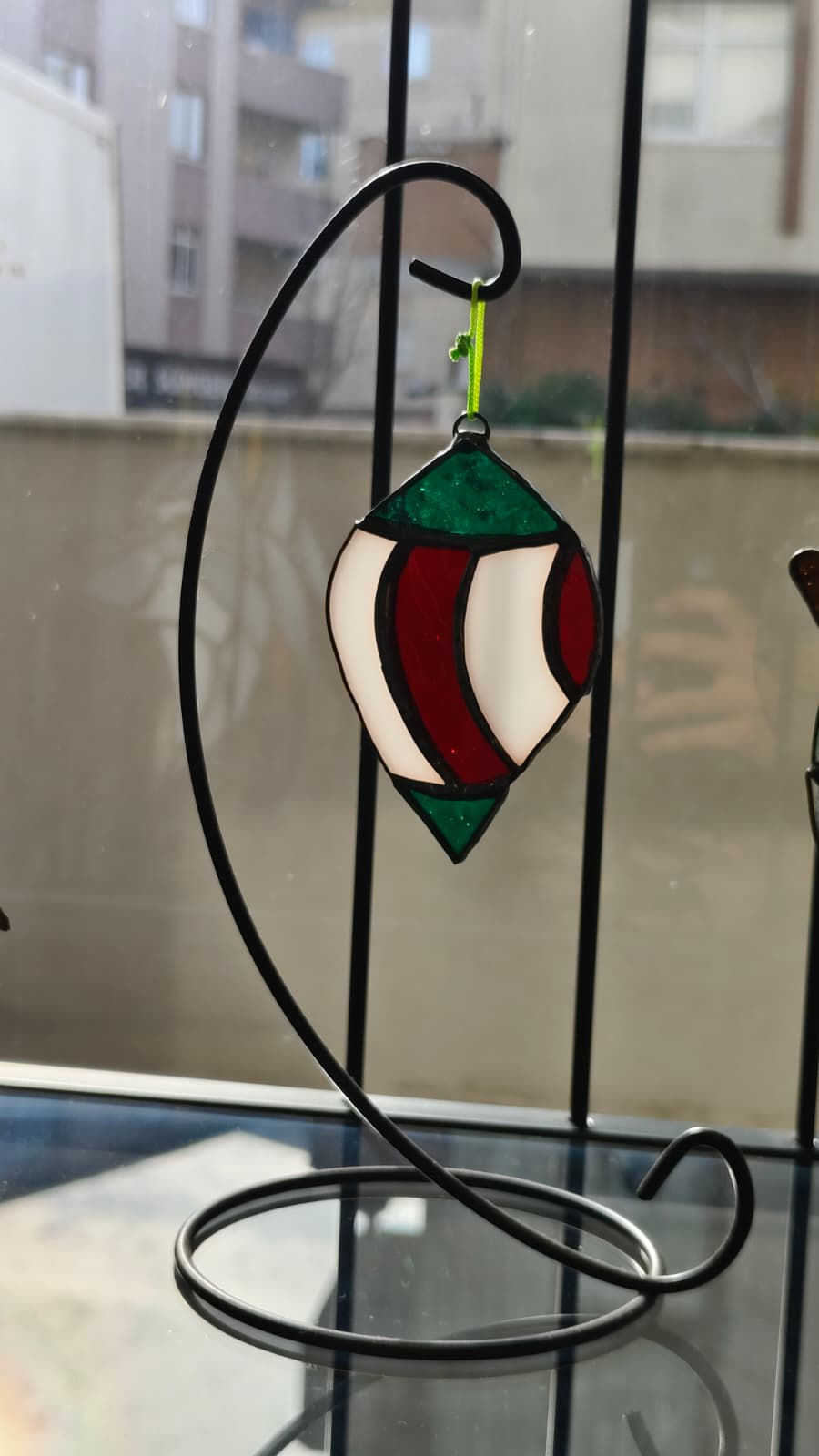 Küçük resim: Vitray Yılbaşı Damla Süs