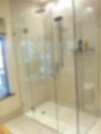 Frameless shower