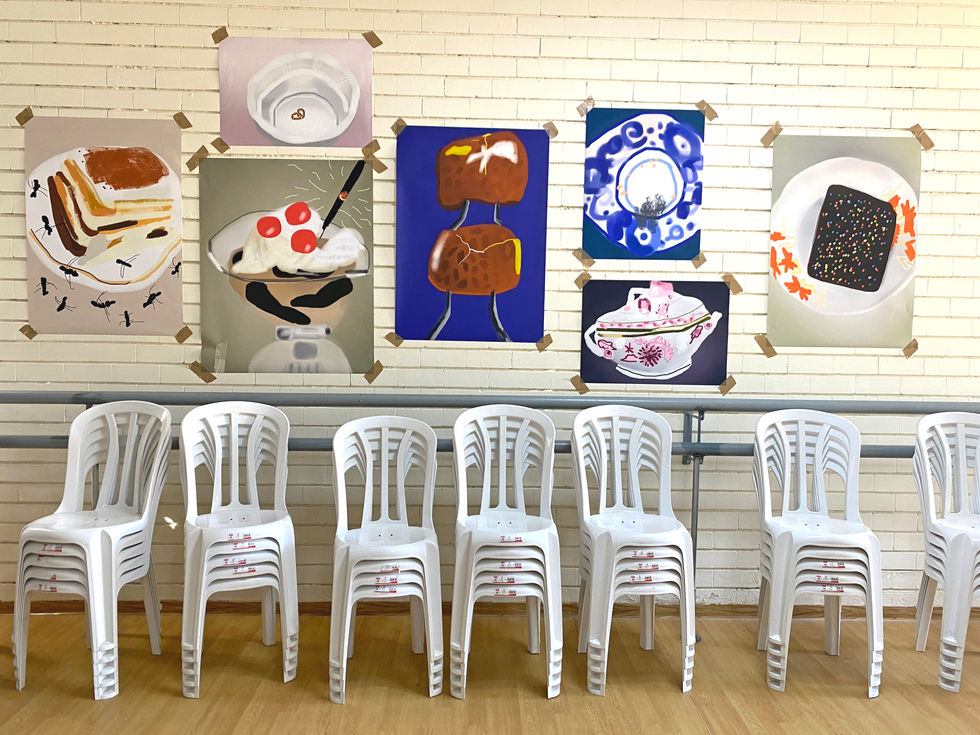 Exhibition view: Sad party.