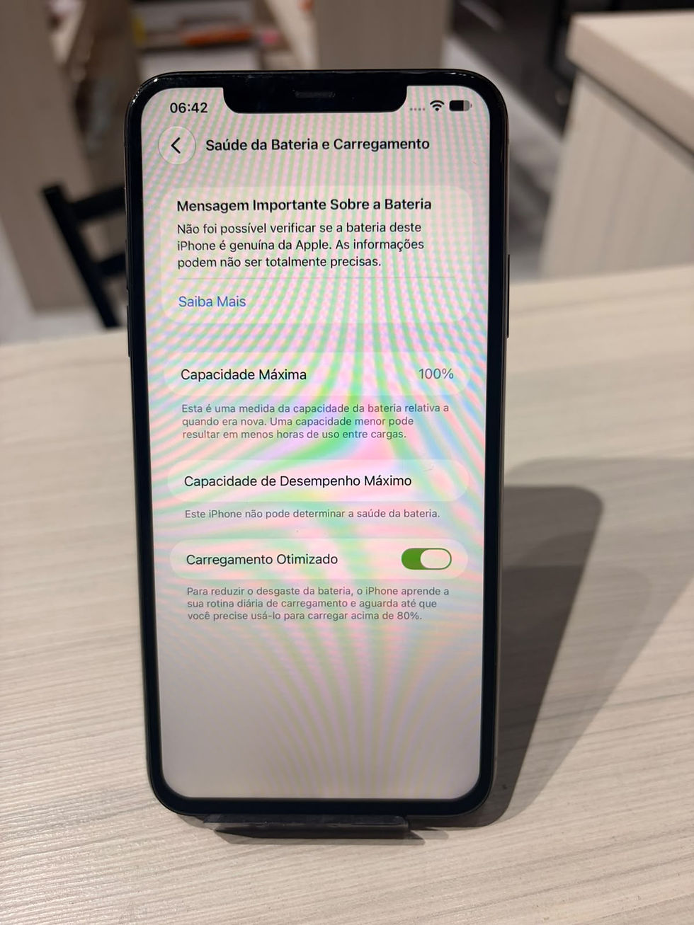 Miniatura: iPhone 11 Pro Max preto 64gb (tela e bateria trocada )
