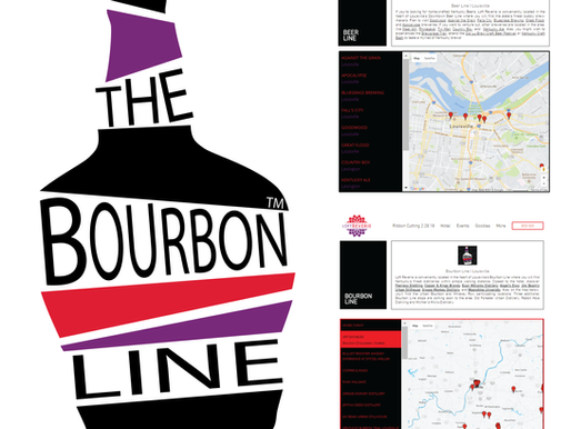 Bourbon, Beer + Wine Lines | Logos + Web Design With Custom Maps