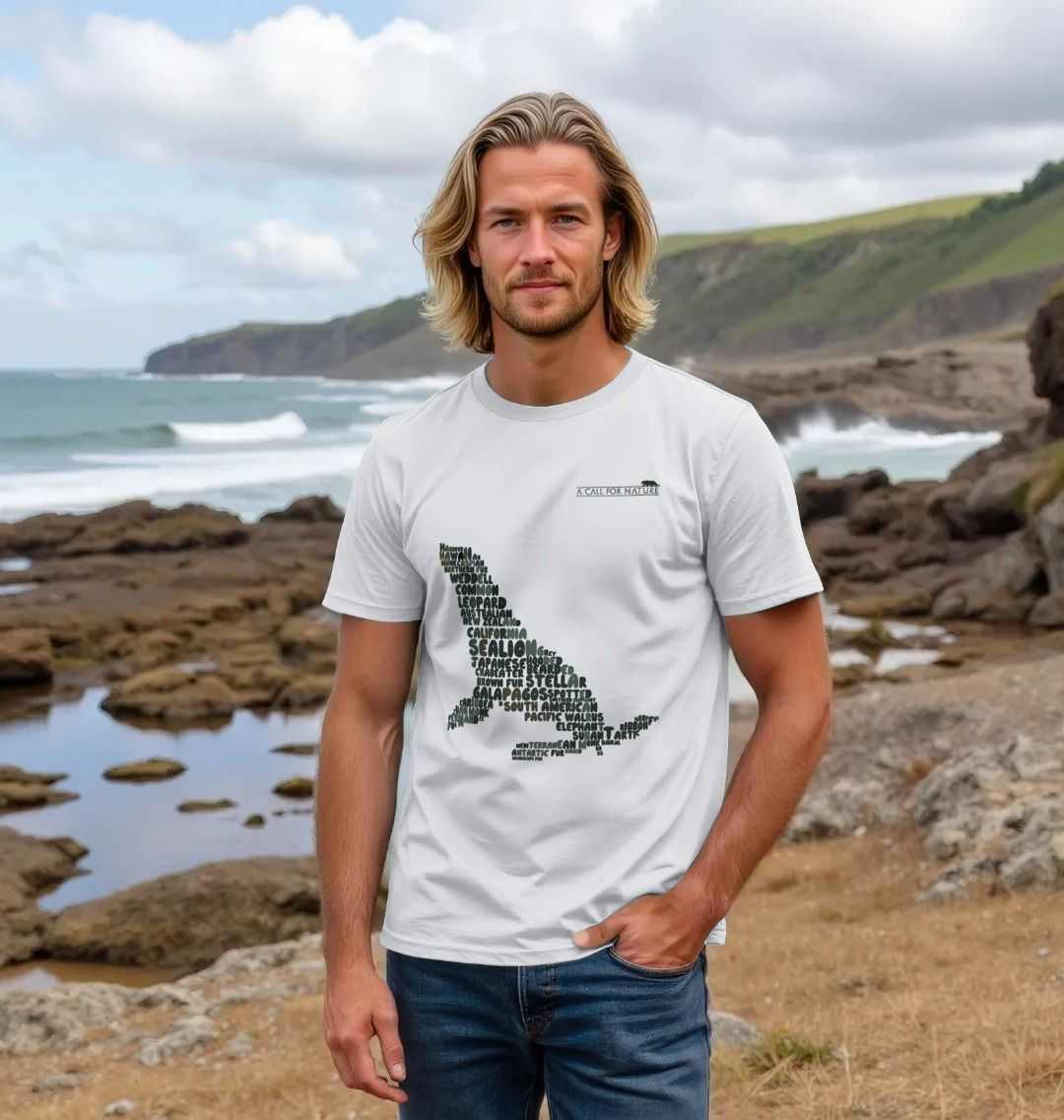 Sea Lion Word Cloud Men's Tshirt
