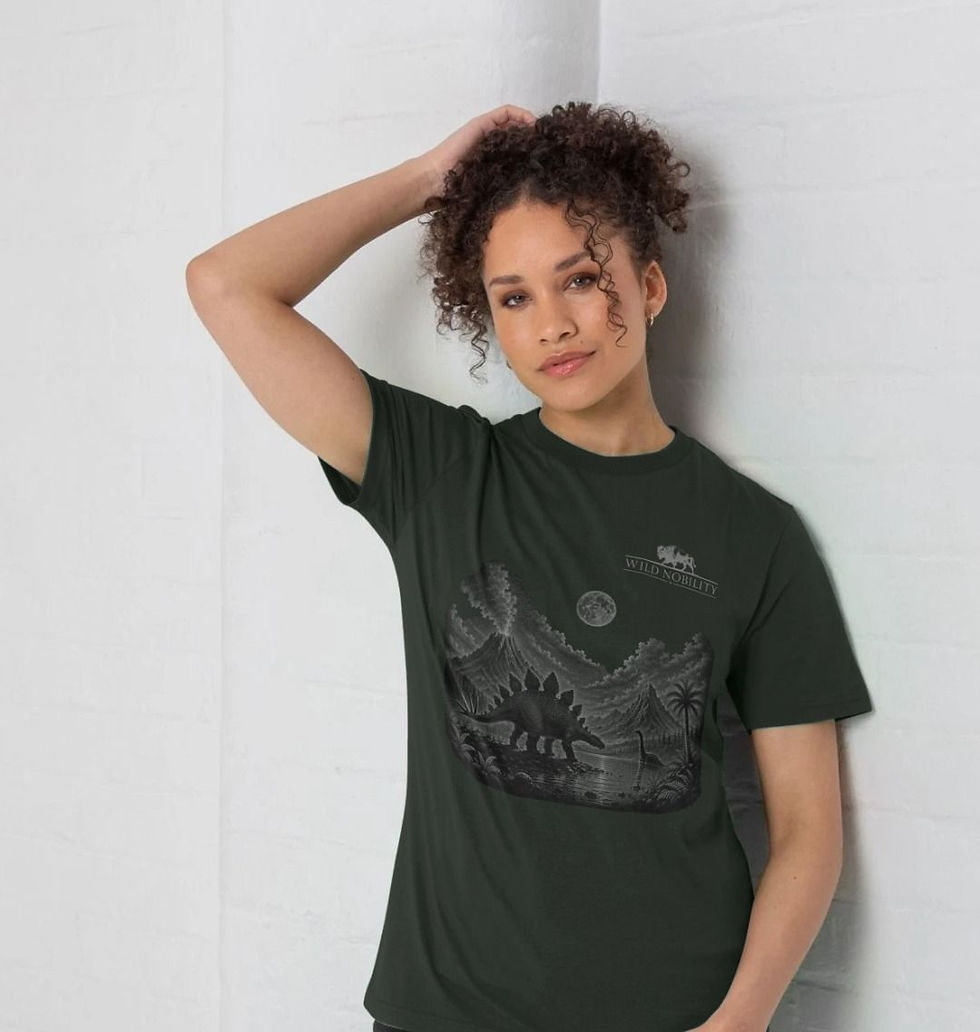 Thumbnail: Stegosaurus Full Moon Unisex Tshirt