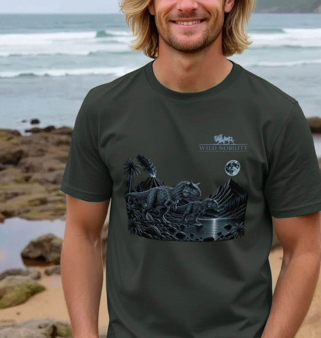 Prehistoric Moon: Carnotaurus Unisex Tshirt