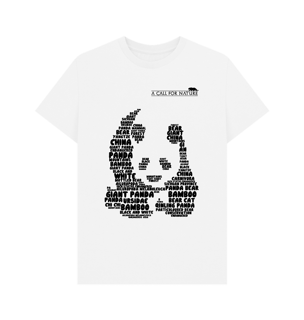 Thumbnail: Giant Panda Word Cloud Men's Tshirt