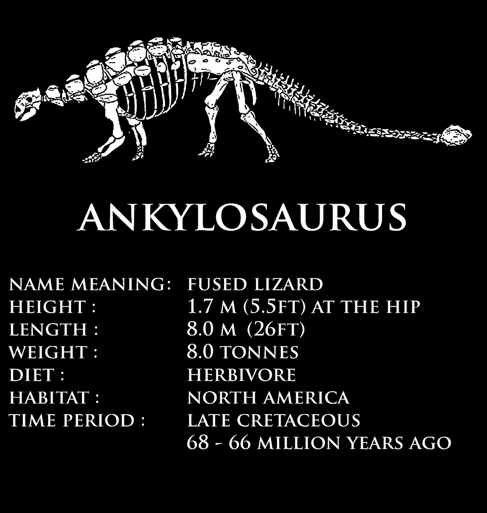 Thumbnail: Ankylosaurus Skeleton Unisex Tshirt