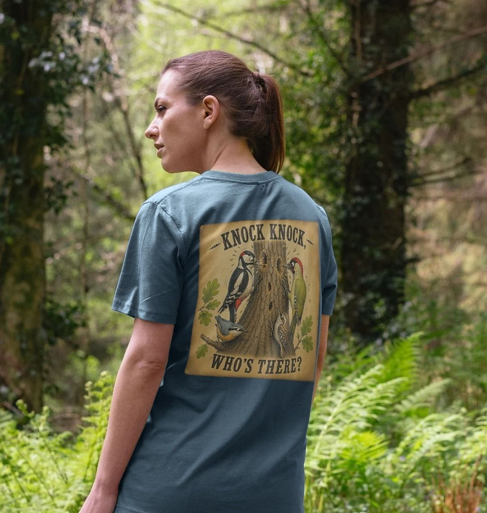 Thumbnail: Knock Knock, Who's There? Woodpecker Unisex Tshirt