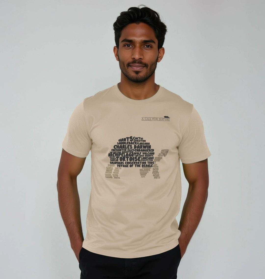 Giant Tortoise Word Cloud Men's Tshirt