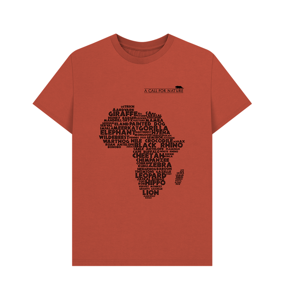 Thumbnail: Africa Map Word Cloud Men's Tshirt