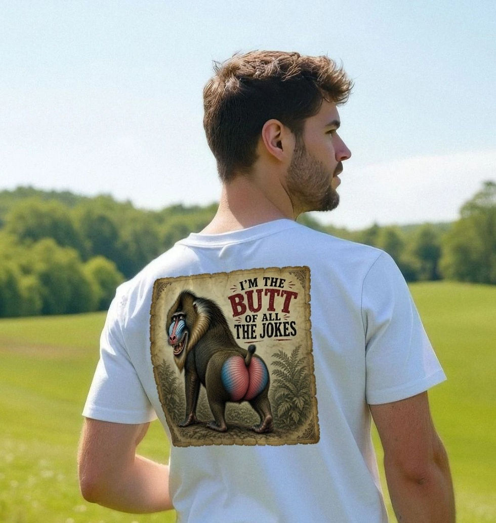 Thumbnail: I'm The Butt Of All The Jokes Mandrill Unisex Tshirt