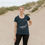 Thumbnail: Beluga Whale Word Cloud Women's Scoop Neck Tshirt