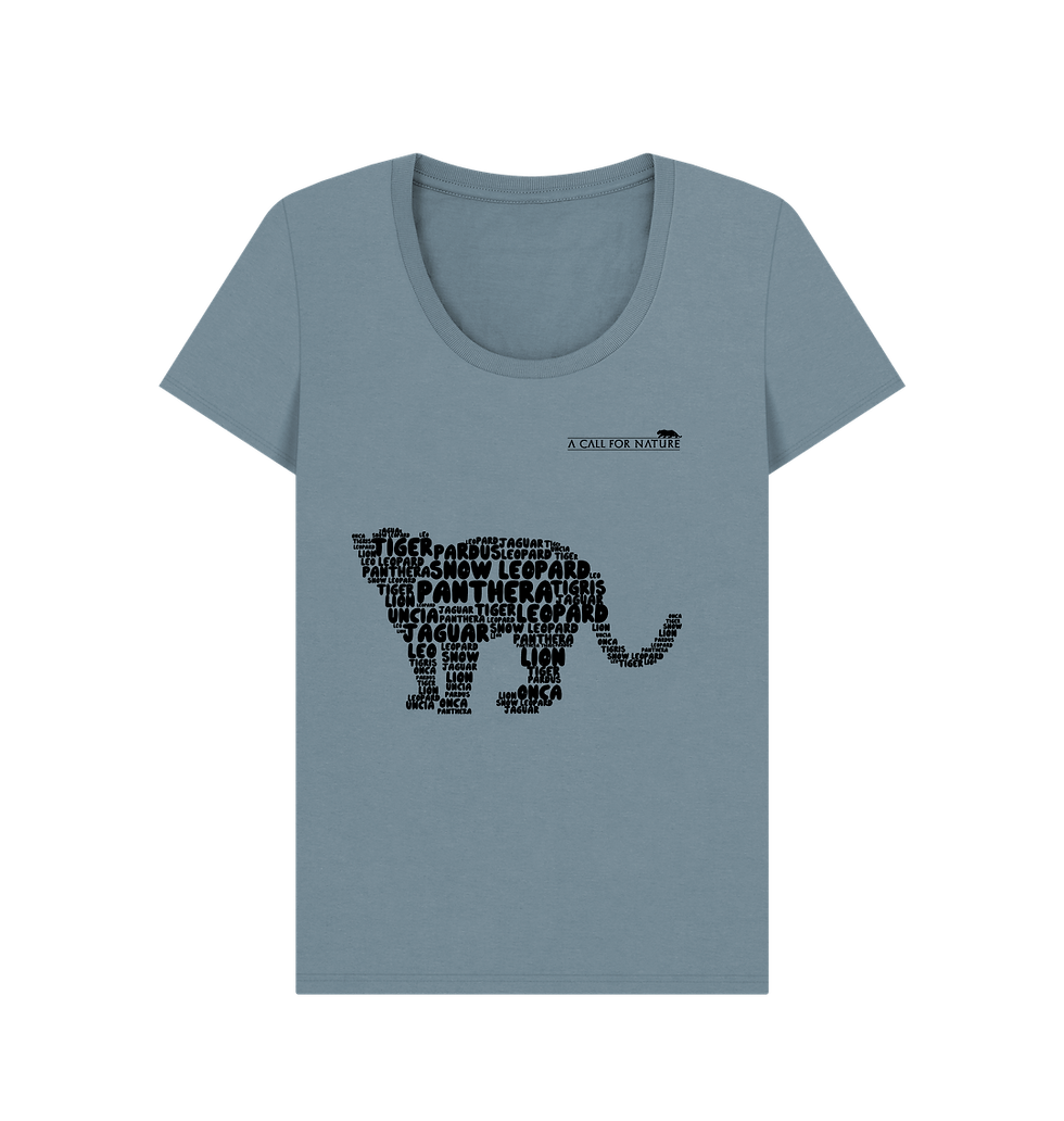Thumbnail: Jaguar Word Cloud Women's Scoop Neck Tshirt