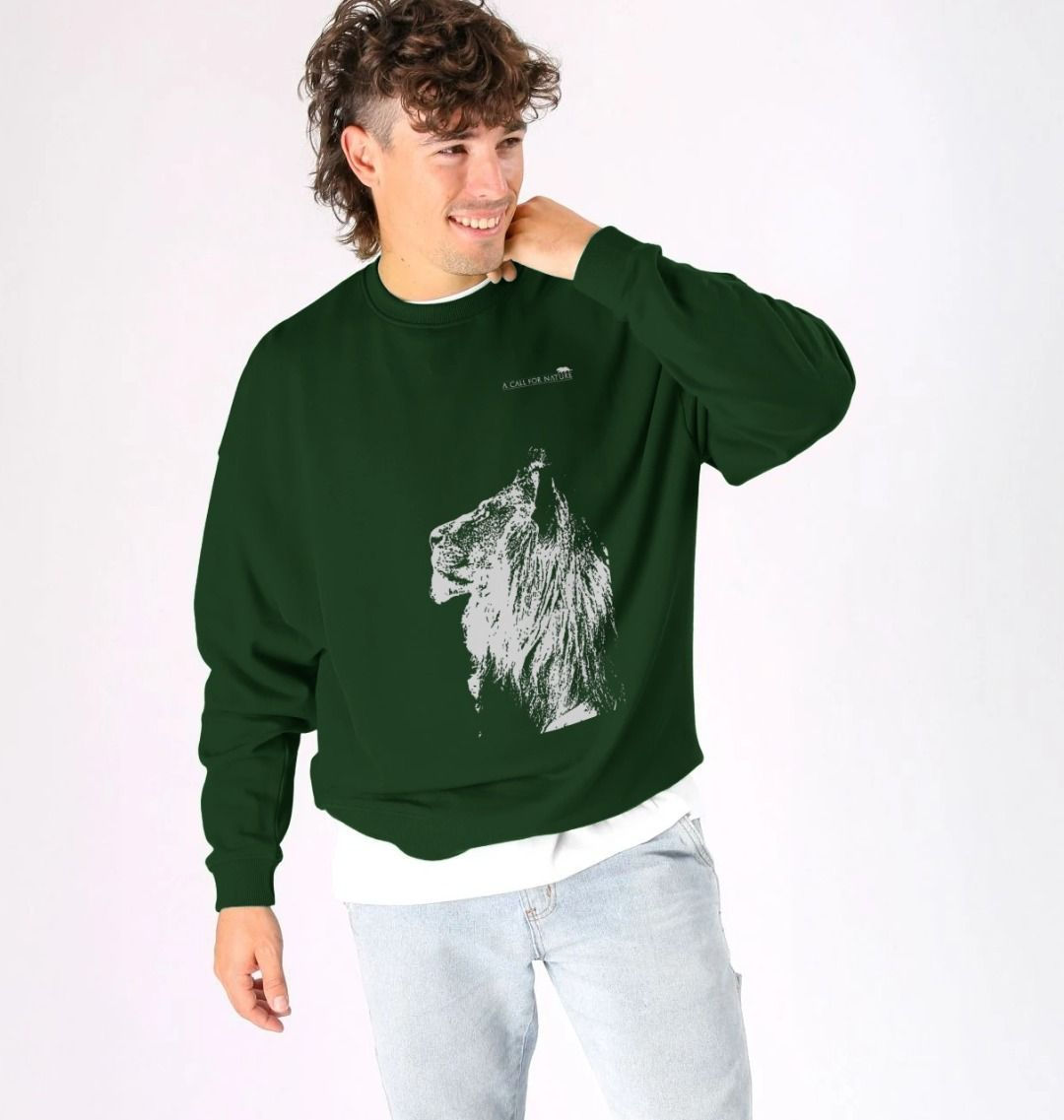 Lion Stargazer Over Sized Unisex Sweatshirt