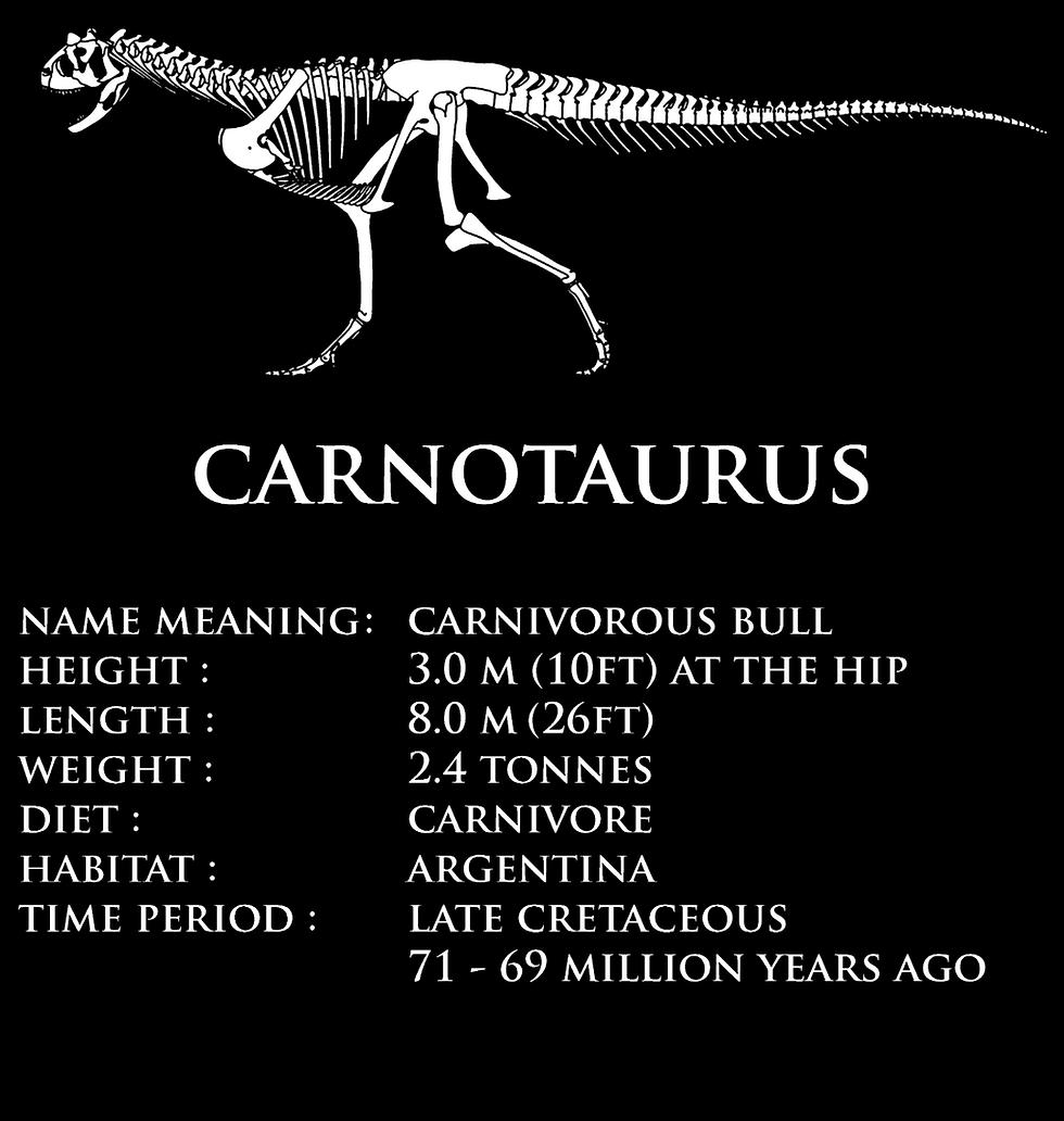 Thumbnail: Carnotaurus Skeleton Unisex Tshirt