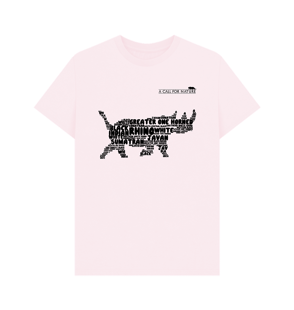 Thumbnail: Black Rhino Word Cloud Men's Tshirt