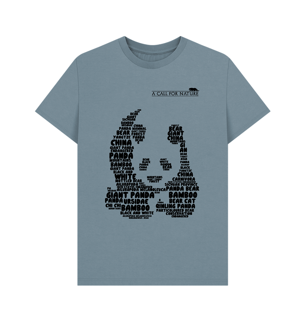 Thumbnail: Giant Panda Word Cloud Men's Tshirt