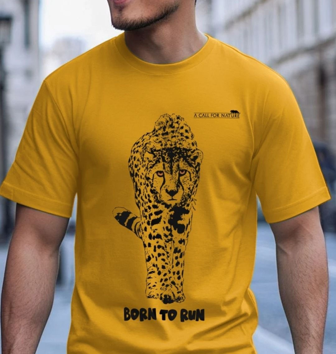 Cheetah : Born To Run Unisex Tshirt
