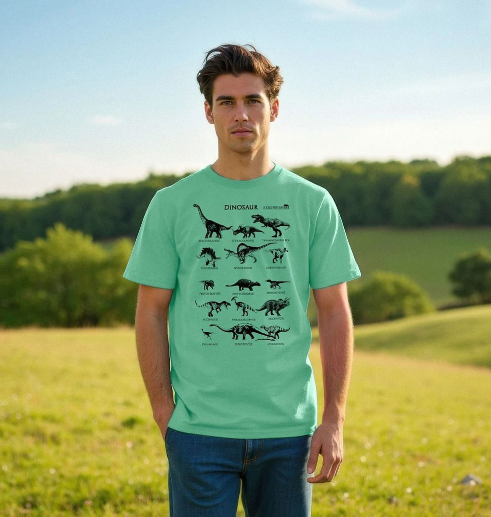 Thumbnail: Dinosaur Unisex Tshirt
