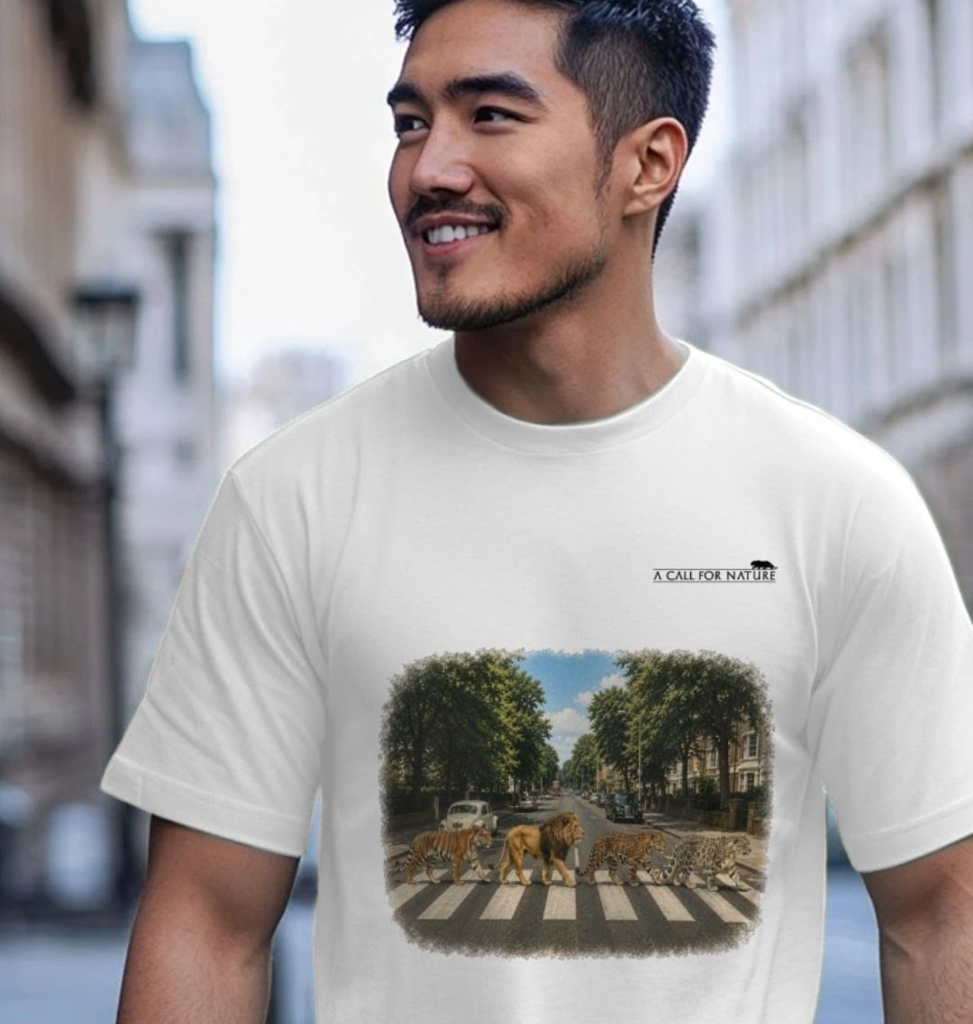 Big Cats Crossing The Road Unisex Tshirt