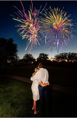 Smoke bomb display at a rehearsal dinner using Enola Gaye smoke products from Tri-State Fireworks