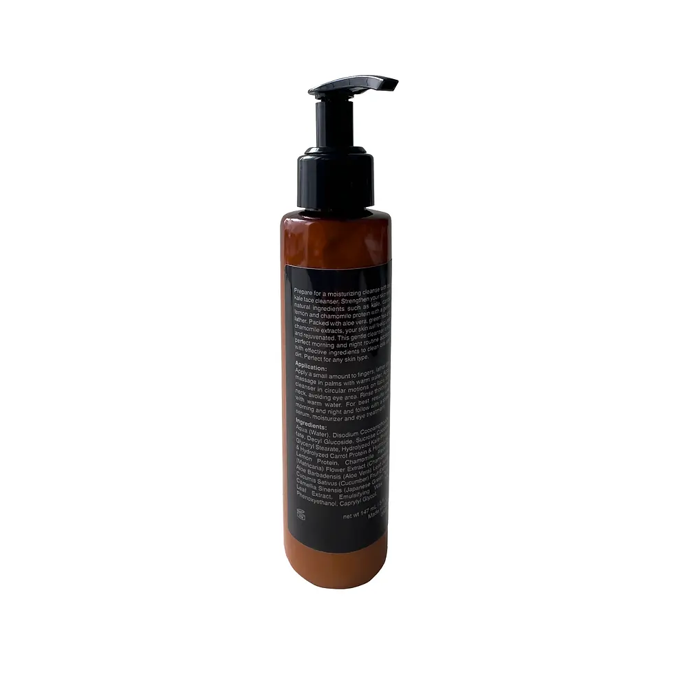 100% Vegan & Cruelty-Free Kale Face Cleanser