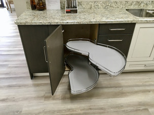 Blind corner base cabinet