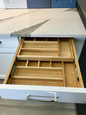 Maple 2-tier cutlery tray