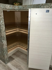 Shelf mounted lazy susan