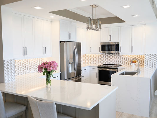 Custom cabinets installed at home in West Bay Club, Estero, FL