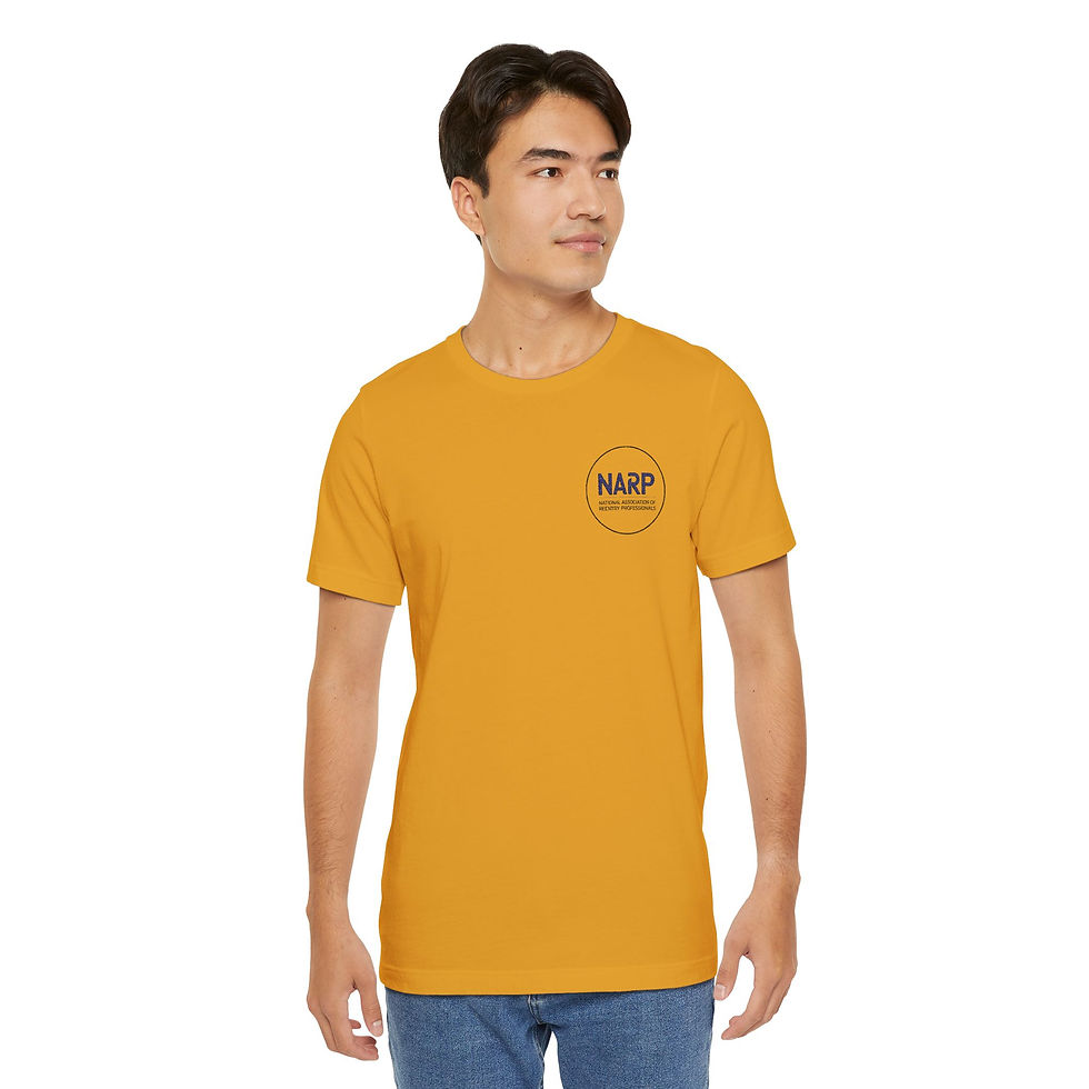 Thumbnail: NARP Minimal Logo Tee — White Chest Emblem T-Shirt