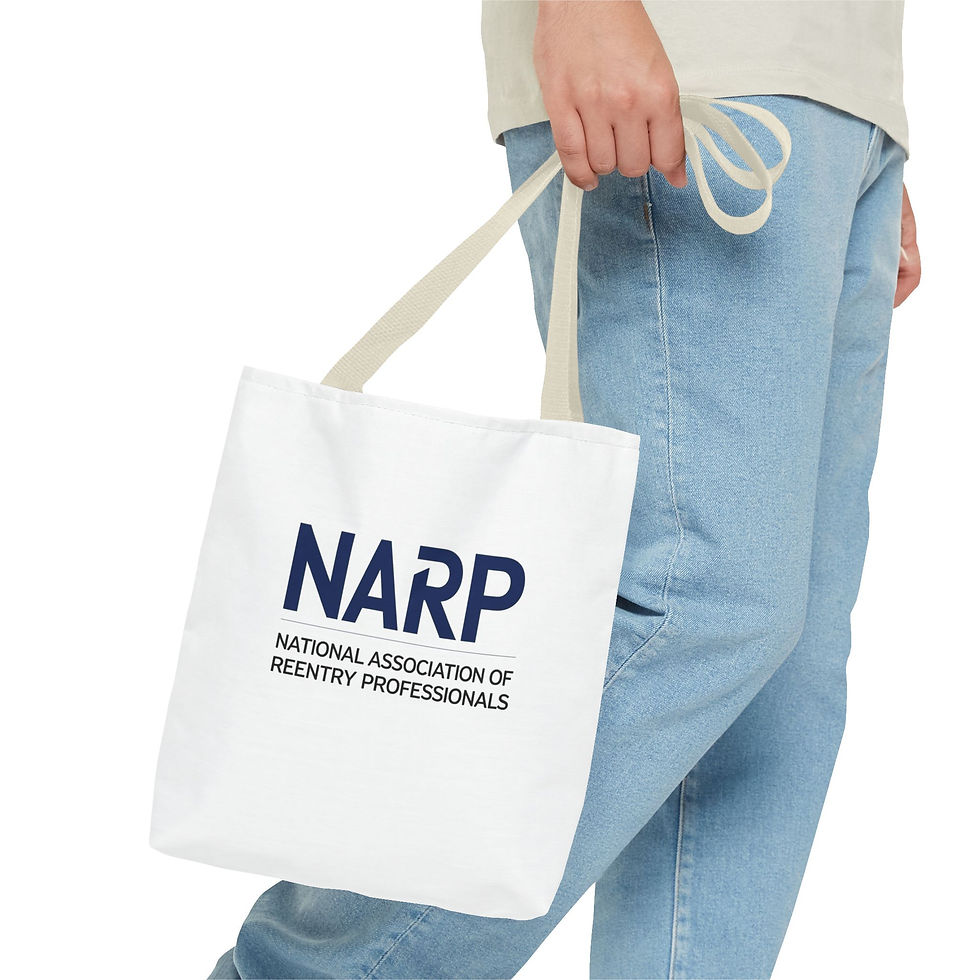 Thumbnail: NARP Logo Tote Bag — National Association of Reentry Professionals Reusable Tote